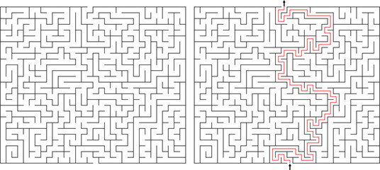 Obraz premium Square Track Pattern