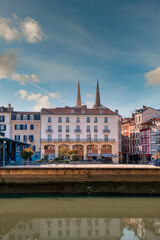 Naklejka premium Bayonne is a city in the French Basque Country, at the confluence of the Nive and Adour rivers, in southwestern France.