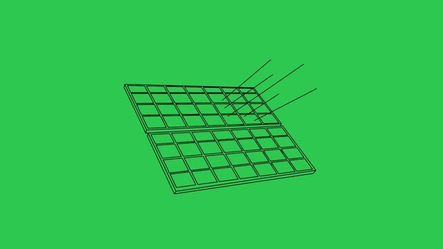 Animated ATM machine appears against a vibrant green screen background creating a modern financial graphic element with