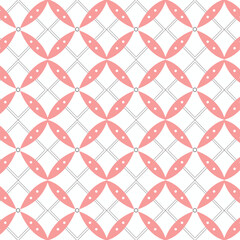 Fototapeta premium Pink and White Ornamental Lattice