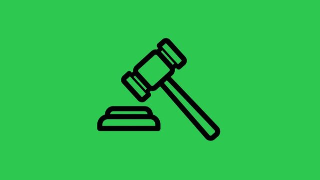 Gavel strikes with authority signaling a pivotal moment of justice resolution in the courtroom set against vibrant