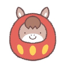 ウマのダルマ