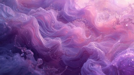 Abstract swirling purple and pink smoke or ink cloud