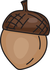 Acorn autumn woodland element