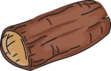 Wood log forest element