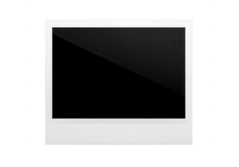 Instant photo frame isolated on transparent background