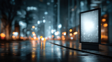 Blurred backdrop drawing attention to notices and creating space for text or messages