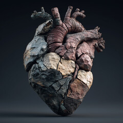 Heart made of stone