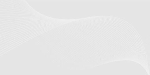 Futuristic gray white abstract background. shining wave lines pattern for banner, wallpaper, cover. Vector illustration