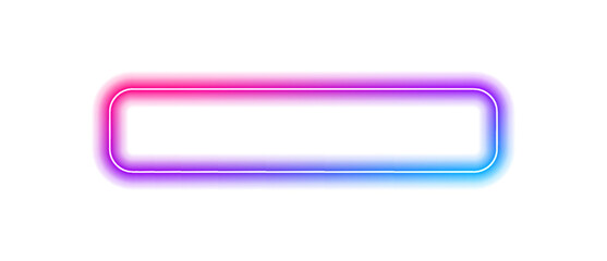 Fototapeta na wymiar Square rectangular frame with two color neon motion graphics on isolated transparent background in PNG and vector format. Gradient aura, grain neon blob with noise effect PNG illustration. 