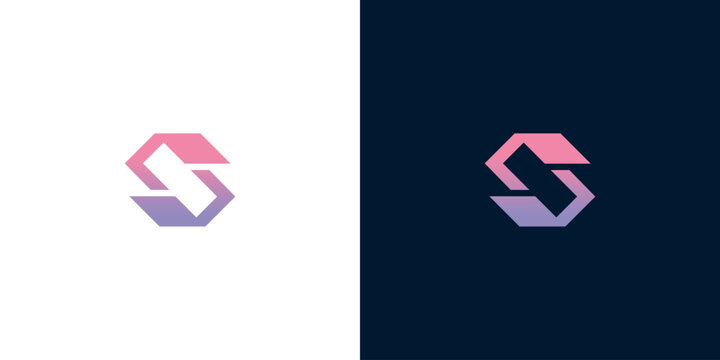 Modern Logo Design S Lettermark with Gradient Style for Versatile Branding