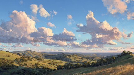 Scenic valley landscape