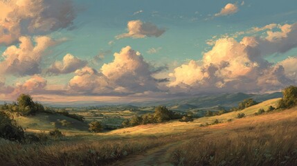 Scenic valley landscape