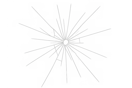 Concentric light rays spreading outwards, forming a sunburst pattern with a starburst effect on a transparent background