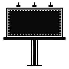 billboard icon on white background