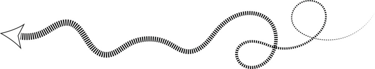 3D Illustration of a Curved Zigzag Cable Line with Power Plug – Snake-Like Earthworm Shape, Brown Flexible Wire Isolated on Clean White Backdrop