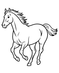 black horse vector illustration horse, illustration, mammal, cartoon, gallop, nature, race, head, mare, mane, equestrian, farm, animal, vector, silhouette, black, wild, outline, speed, mustang, equine