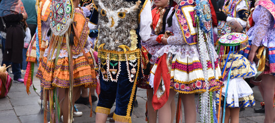Parade festive à Cusco. Pérou	