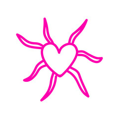 Heart Line Handdrawn Set