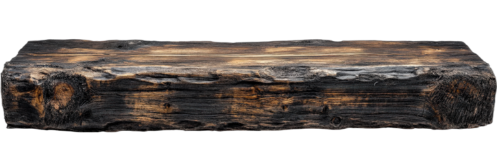 Rustic wooden shelf with natural worn texture