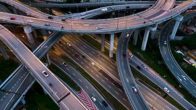 Spaghetti junction in Petaling Jaya near Kuala Lumpur, Malaysia