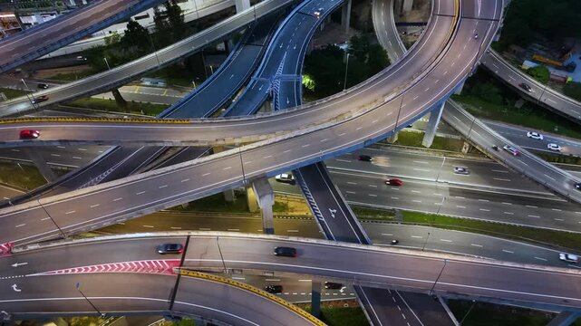 Spaghetti junction in Petaling Jaya near Kuala Lumpur, Malaysia