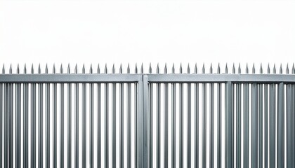 prison jail stainless bars isolated on white background