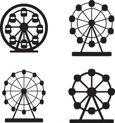 ferris wheel silhouette	