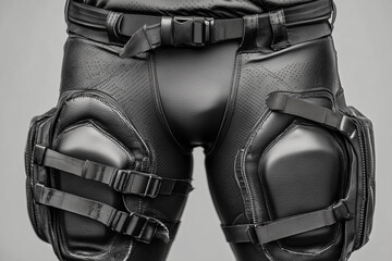 Naklejka premium High-quality padded gear designed for American football athletes to ensure player safety and impact protection during intense games and practices