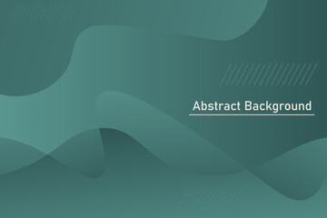 Flowing Modern Teal Abstract Background