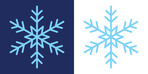 Blue doodle snowflakes set. Crayon hand drawn snow flake collection. Snowflake different icons. Symbol of frosty whether and happy divider Vector illustration. Festive Christmas banner, New Year card.