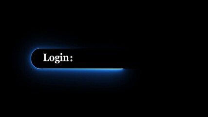 Personal information protection and login concept on the transparent background. Motion graphics of login idea. 4k video animation.  - Powered by Adobe