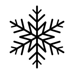 Vector illustration of snowflakes icon set on transparent background. Collection of different form snowflakes vector icon. Vector art of collection of snowflake icons icon on. Vector line icon.