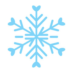 Blue snowflake icon set isolated vector illustration. Vector pastel chalk shape pack. Crayon hand drawn snow flake collection. with blue snowflakes on a white background. Winter snow icon holidays.