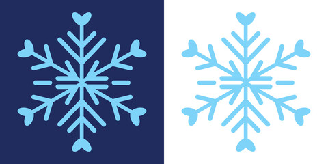 Winter snow icon holidays. Snowflake different icons. Symbol of frosty whether and happy divider Vector illustration. Blue snowflake icon set isolated vector illustration. Blue doodle snowflakes set.