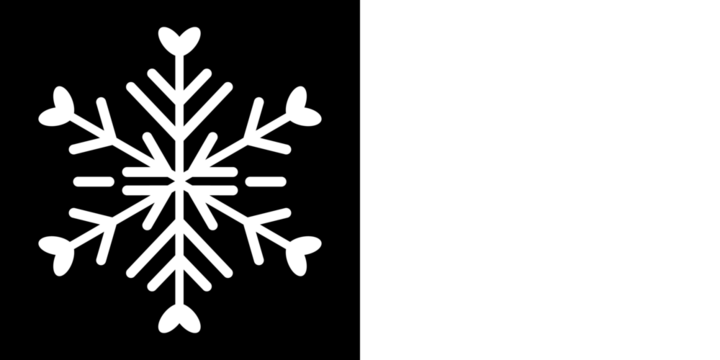 Christmas Logo. Ice Crystal Winter Symbol. Snowflakes. Snowflake different icons. A collection of ten unique white snowflakes in different symmetrical styles, displayed on a vibrant blue background.