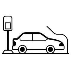 Car charging at station