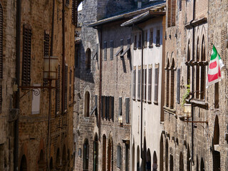 Naklejka premium Italie - San Gimignano - Toscane