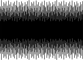 Double-sided Vector gradient from black to white with thin stripes. Vector background for covers, advertising, posters, packaging, videos. Halftone. Digital style. Data flow. Basis for texs