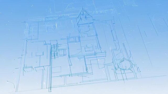 Architectural Blueprint Visualization - A Detailed Look at Building Design.