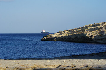 ship beyond the coast