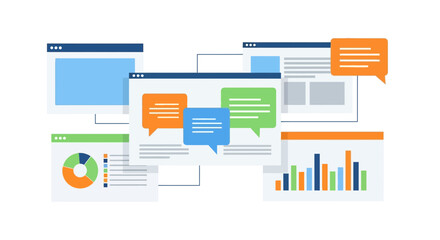 Dynamic dashboard showing key performance indicators offers insights into business intelligence, a modern way to visualize data and make informed decisions