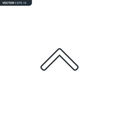 Up Arrow Chevron Line Icon