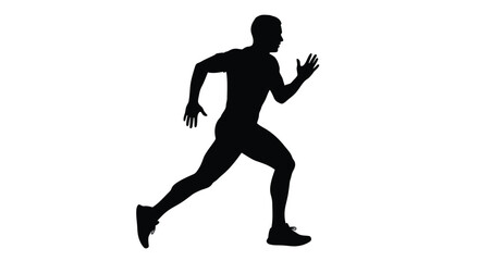 Abstract geometric pattern with vibrant color accents and a distinctive silhouette element