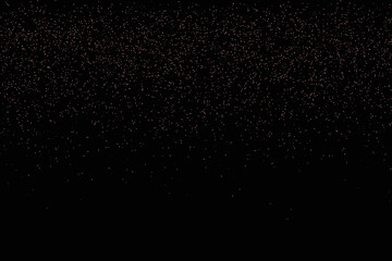 Abstract golden dust particles falling on a deep texture backdrop