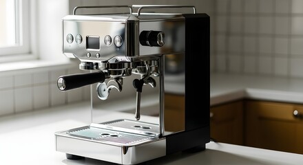 coffee maker machine in a modern kitchen setting