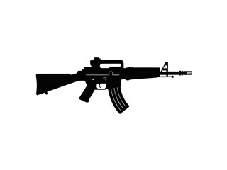 Fototapeta premium machine gun isolated on white