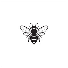 Vector bee icon. isolated on white background