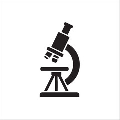 microscope icon. isolated on white background