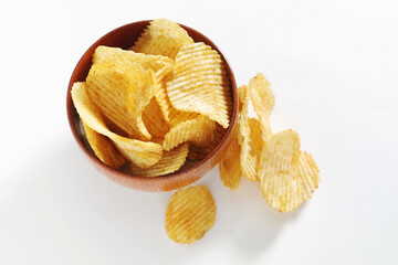 Potato chips in bowl